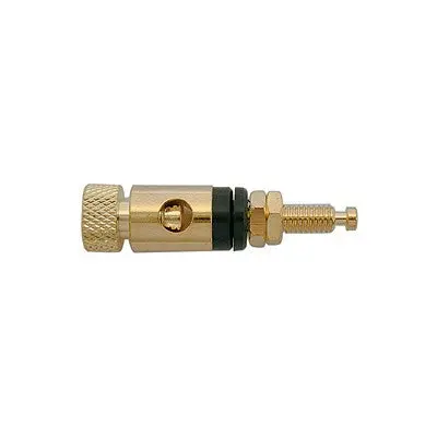 Binding Post 22X11mm - Gold/Black Band, Pkg/10 (375-651-10) 1