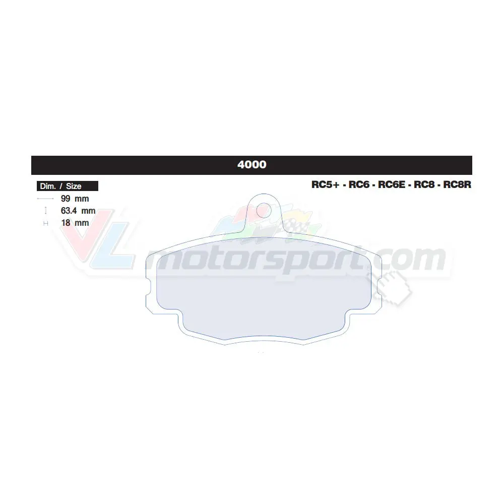 Cl Brakes 4000 Juego De Pastillas De Freno 1