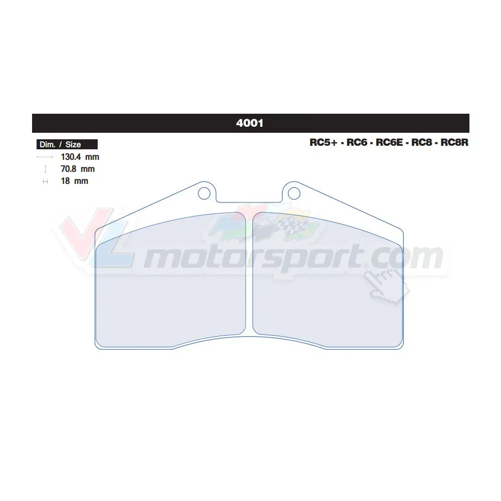 Cl Brakes 4001 Juego De Pastillas De Freno 1