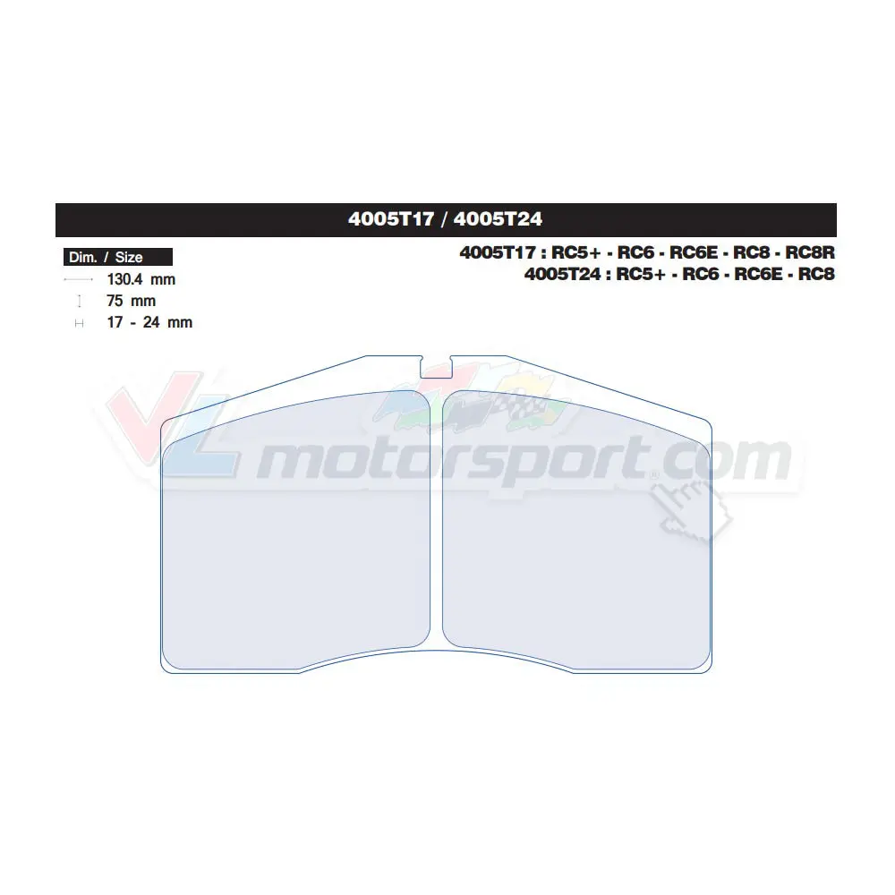 Cl Brakes 4005T17 - 4005T24 Juego De Pastillas De Freno 1