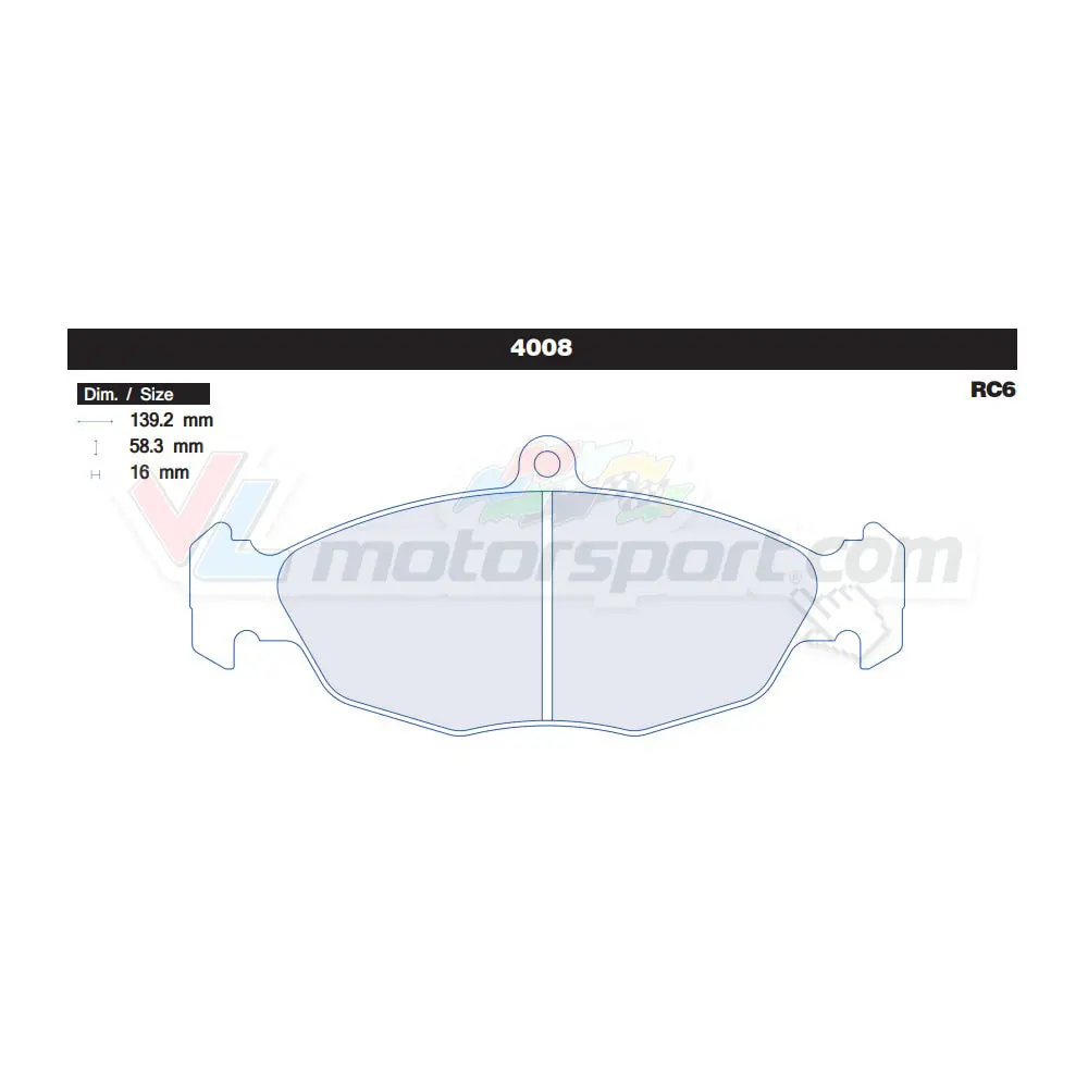 Cl Brakes 4008 Juego De Pastillas De Freno 1