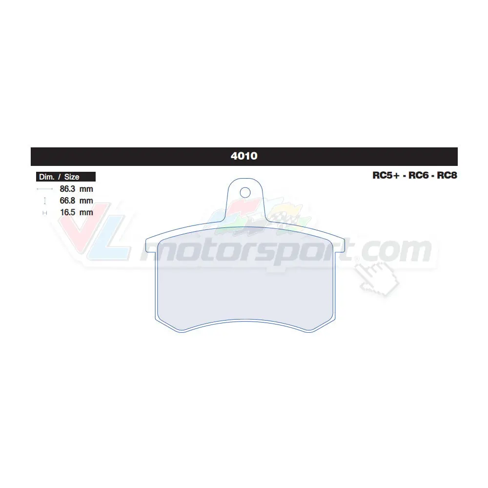 Cl Brakes 4010 Juego De Pastillas De Freno 1