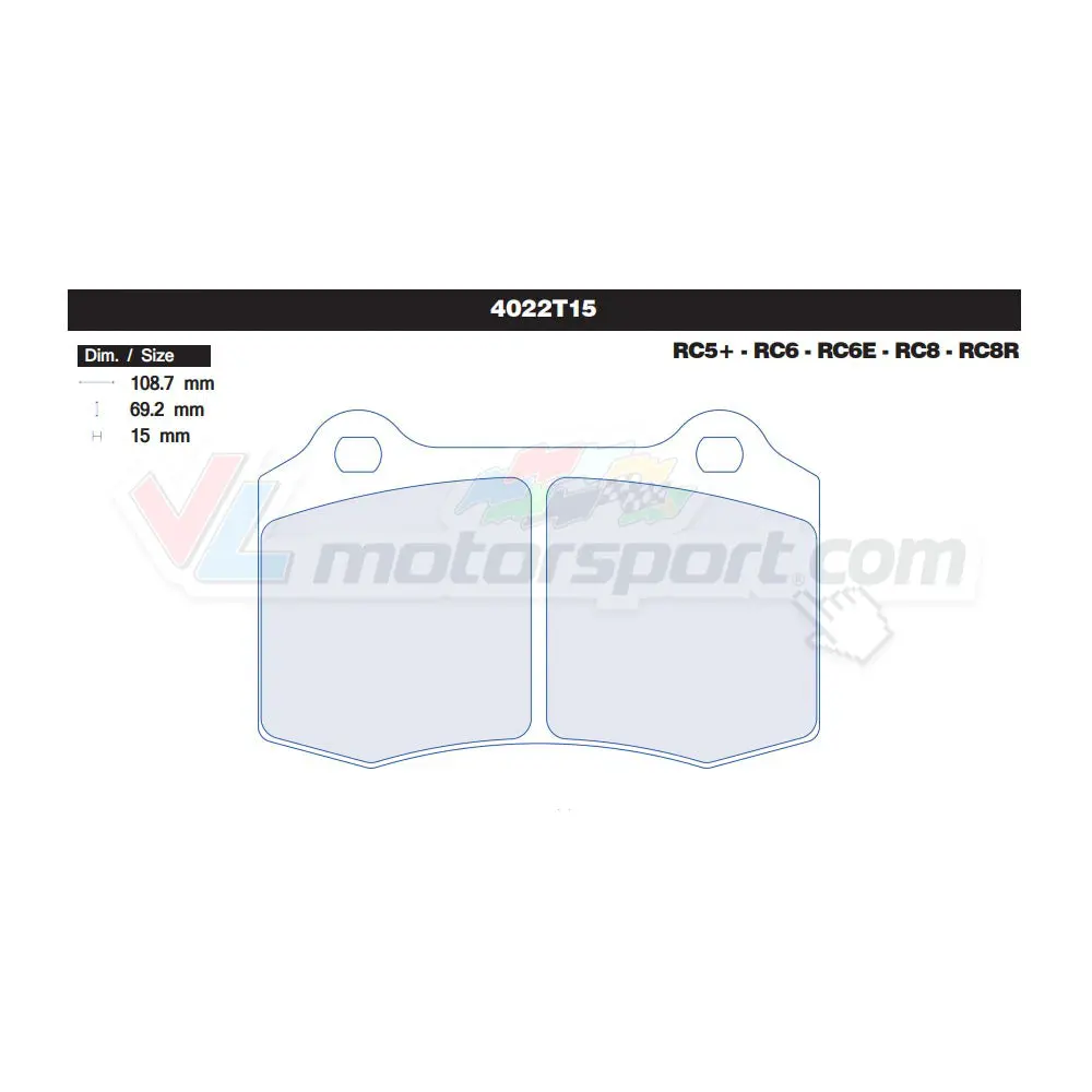 Cl Brakes 4022T15 Juego De Pastillas De Freno 1