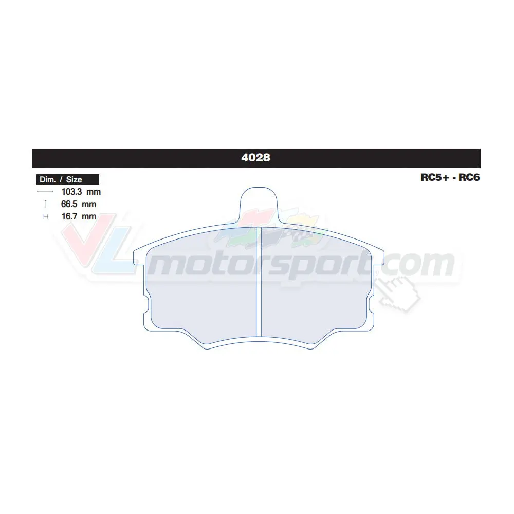 Cl Brakes 4028 Juego De Pastillas De Freno 1