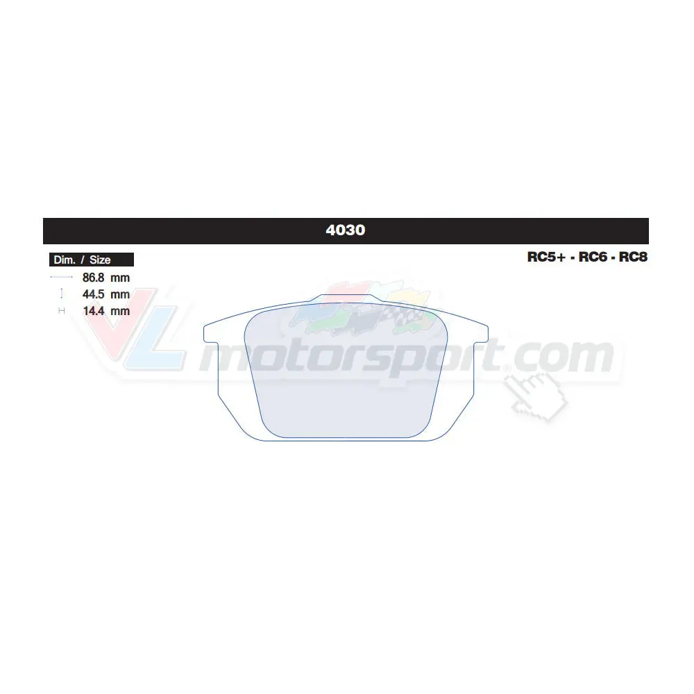 Cl Brakes 4030 Juego De Pastillas De Freno 1