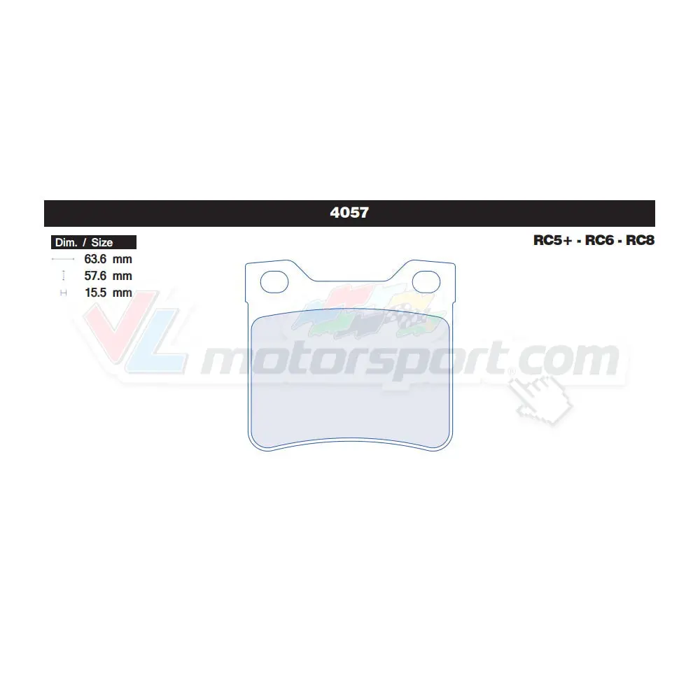 Cl Brakes 4057 Juego De Pastillas De Freno 1