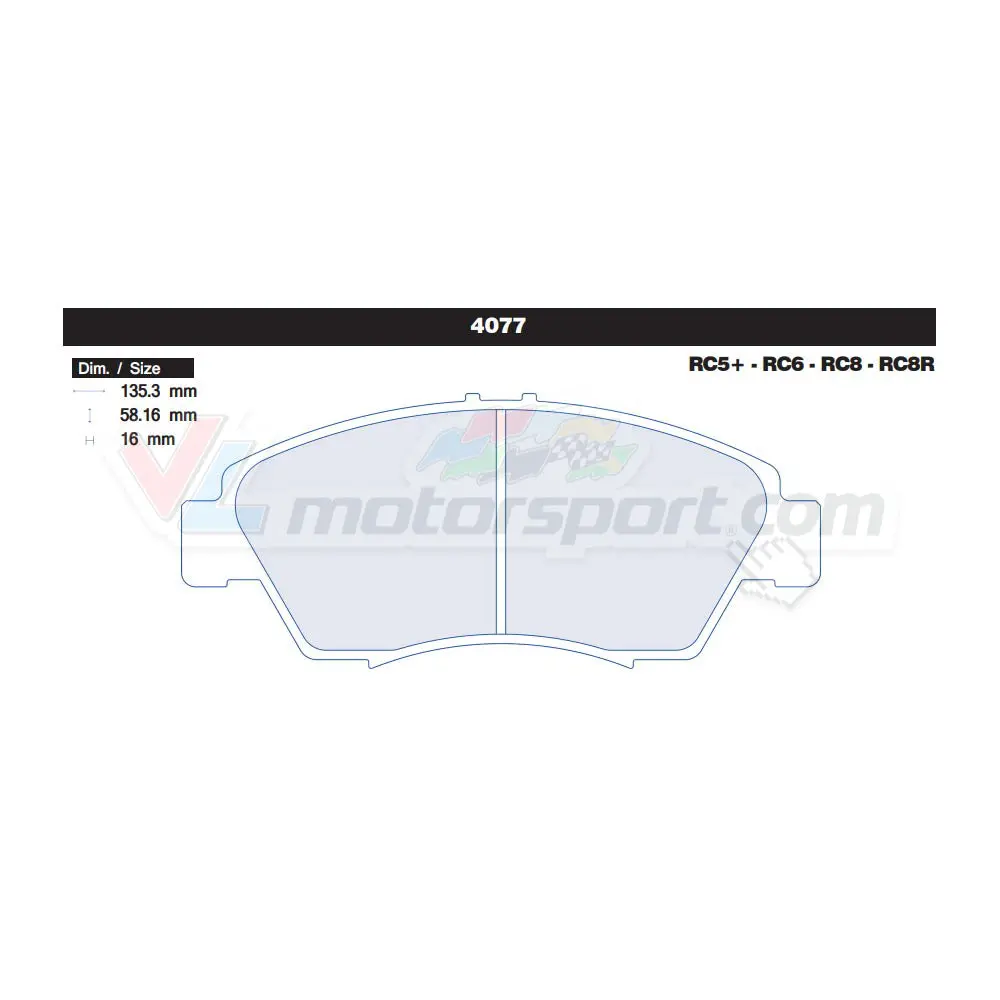 Cl Brakes 4077 Juego De Pastillas De Freno 1
