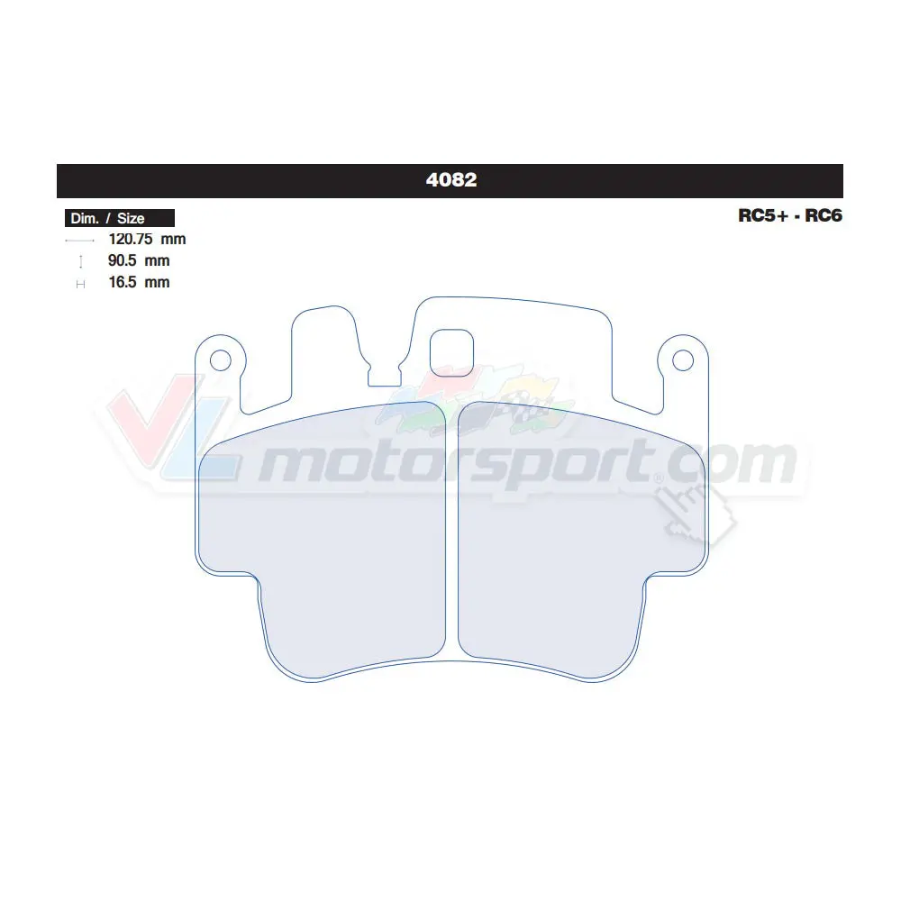 Cl Brakes 4082 Juego De Pastillas De Freno 1