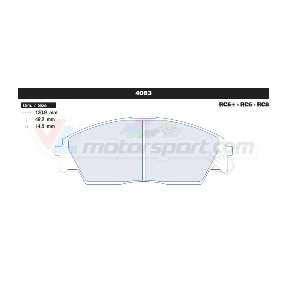 Cl Brakes 4083 Juego De Pastillas De Freno 1