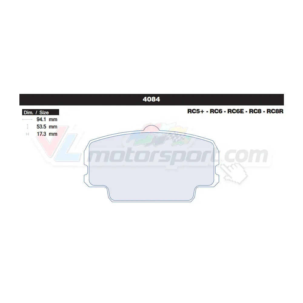 Cl Brakes 4084 Juego De Pastillas De Freno 1