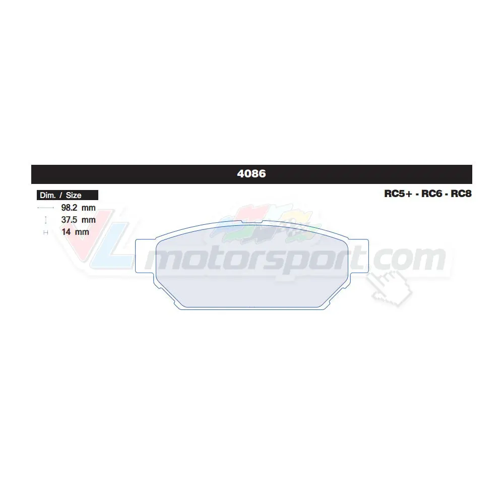 Cl Brakes 4086 Juego De Pastillas De Freno 1