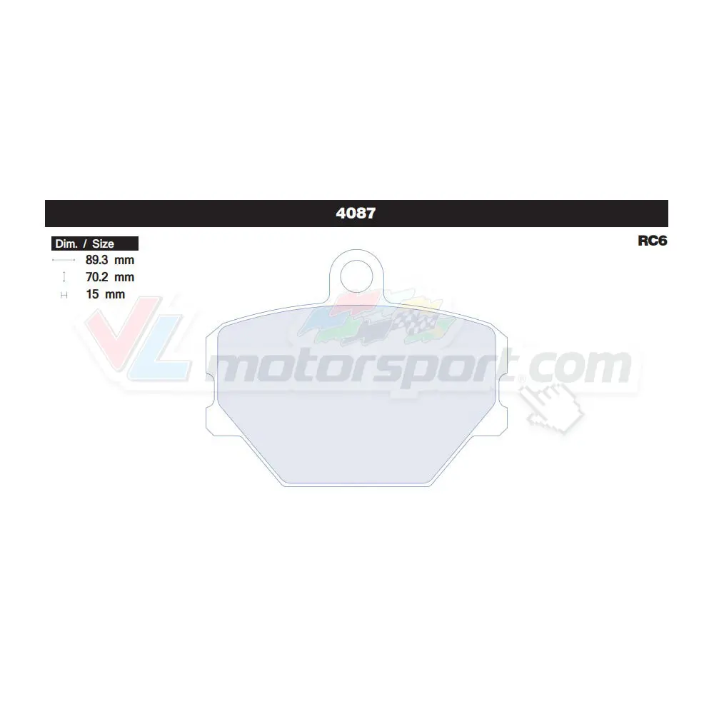 Cl Brakes 4087 Juego De Pastillas De Freno 1