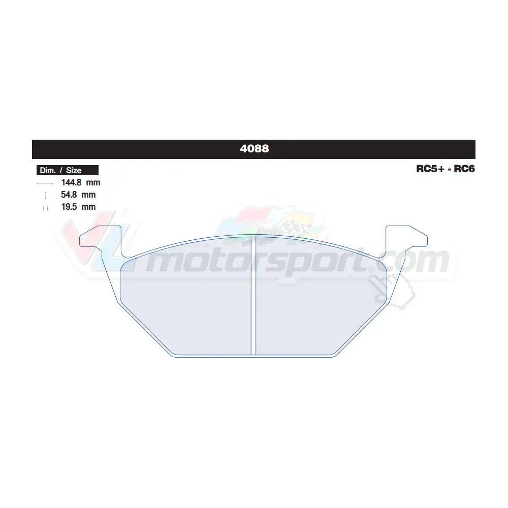 Cl Brakes 4088 Juego De Pastillas De Freno 1