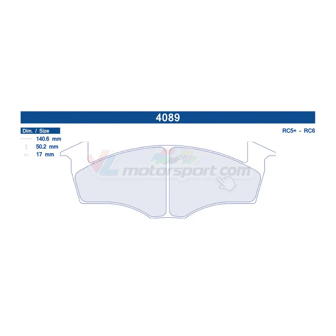 Cl Brakes 4089 Juego De Pastillas De Freno 1