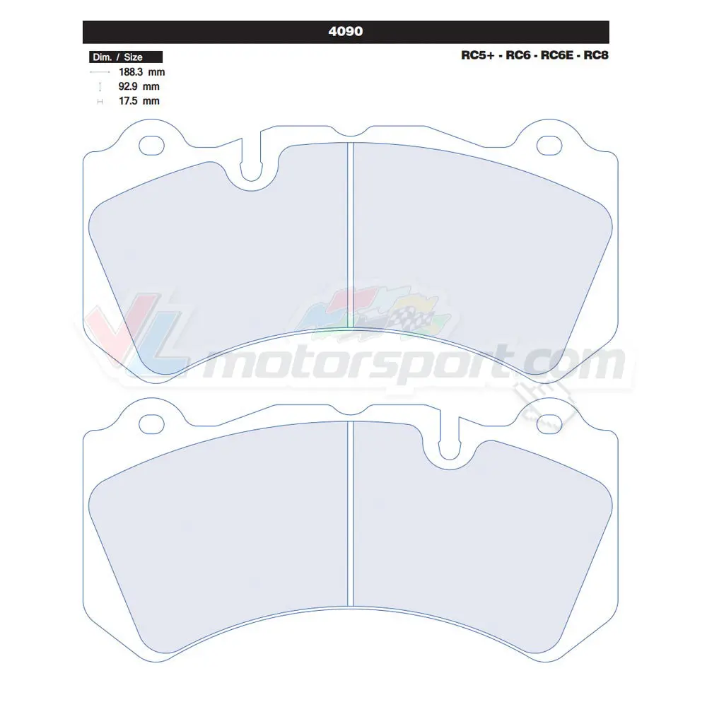 Cl Brakes 4090 Juego De Pastillas De Freno 1