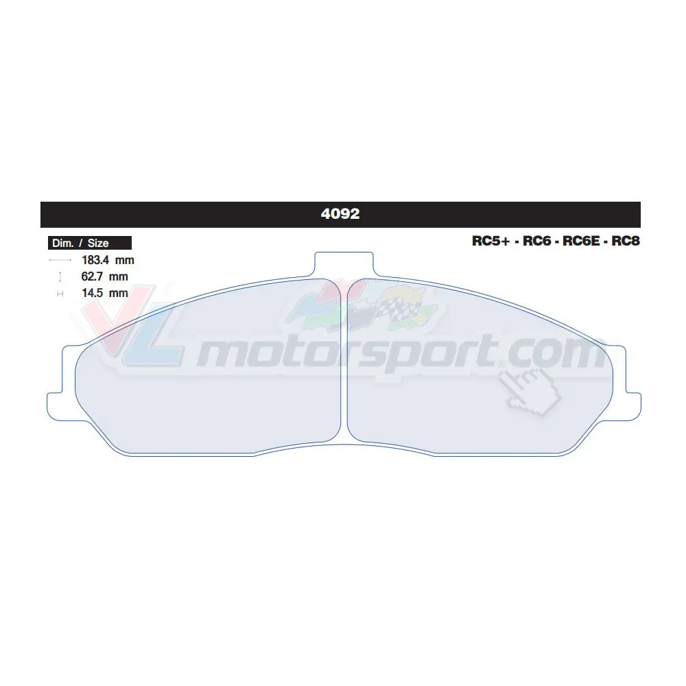 Cl Brakes 4092 Juego De Pastillas De Freno 1