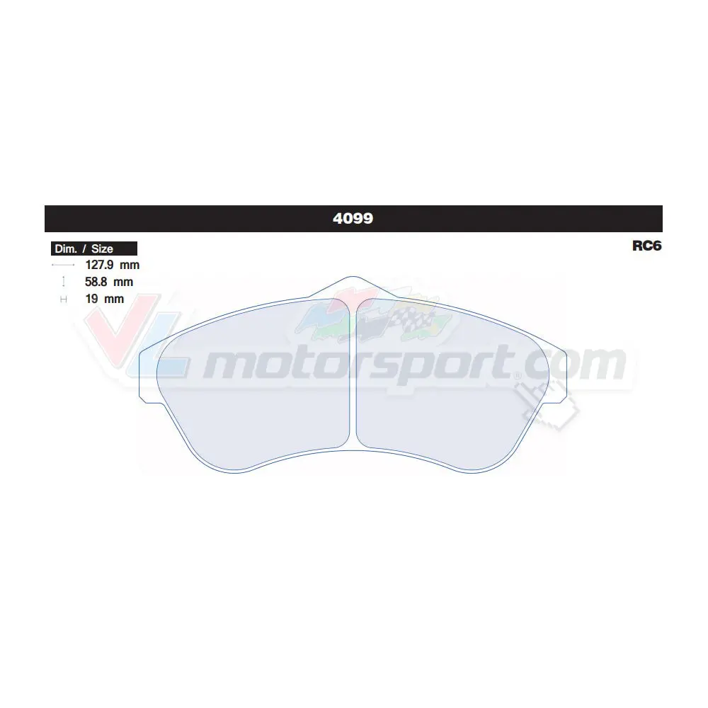 Cl Brakes 4099 Juego De Pastillas De Freno 1