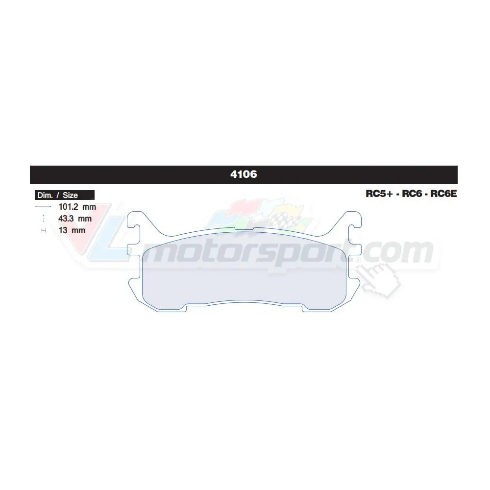 Cl Brakes 4106 Juego De Pastillas De Freno 1