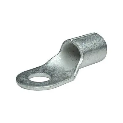 Brazed Lug Ring Crimp Connector 6 Awg, 1/4" Tab, Pkg/100 (4106-Cs) 1