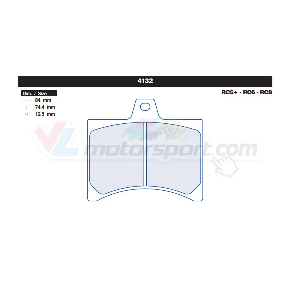 Cl Brakes 4132 Juego De Pastillas De Freno 1