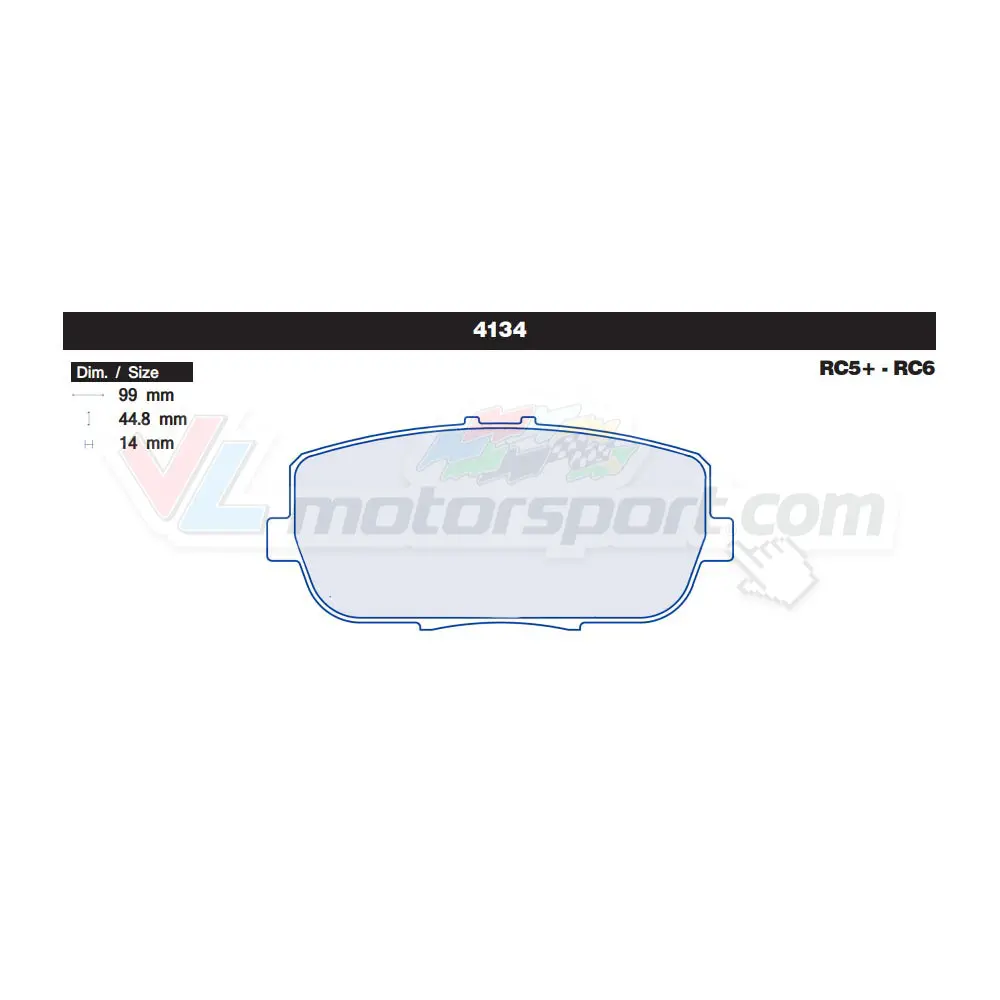 Cl Brakes 4134 Juego De Pastillas De Freno 1