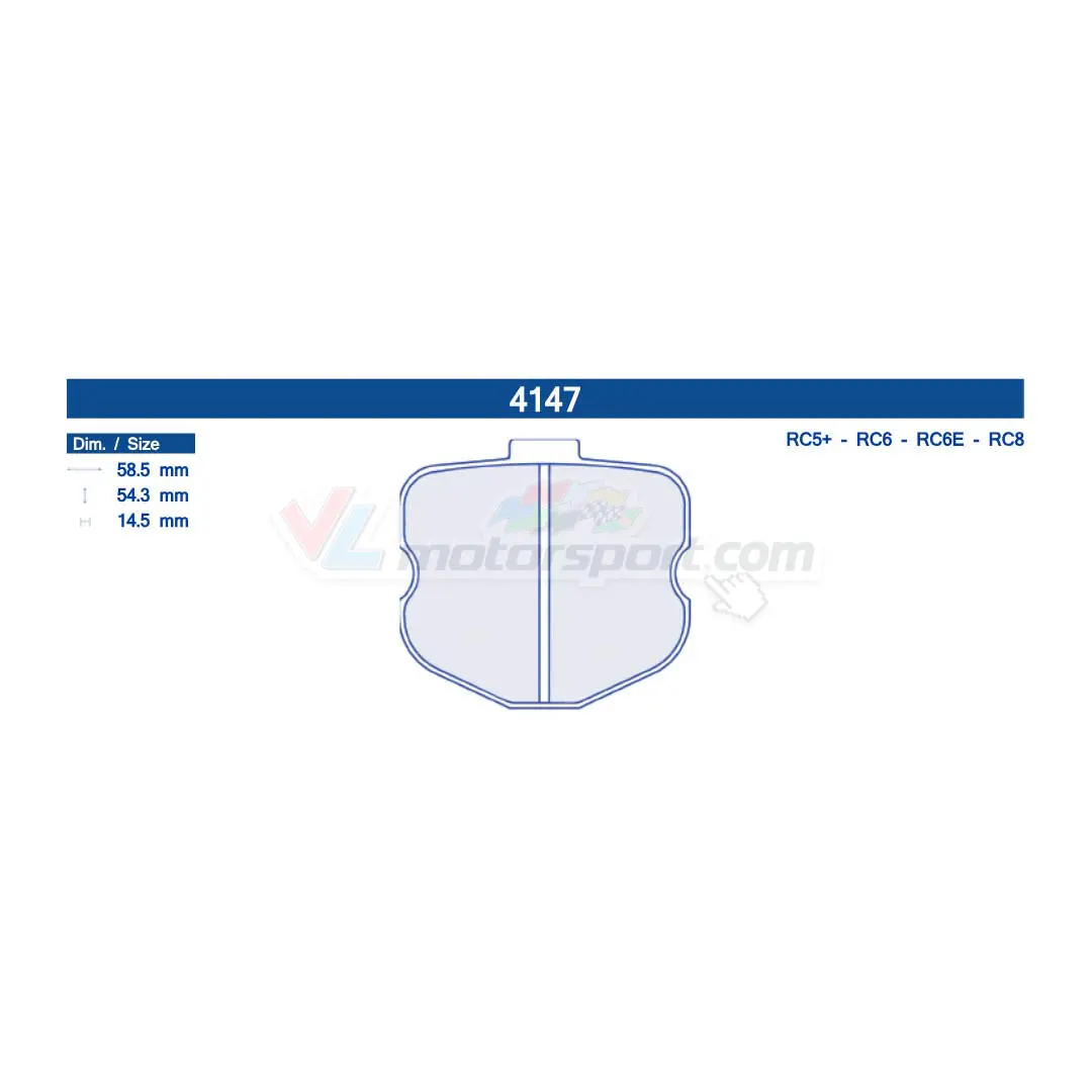 Cl Brakes 4147 Juego De Pastillas De Freno 1
