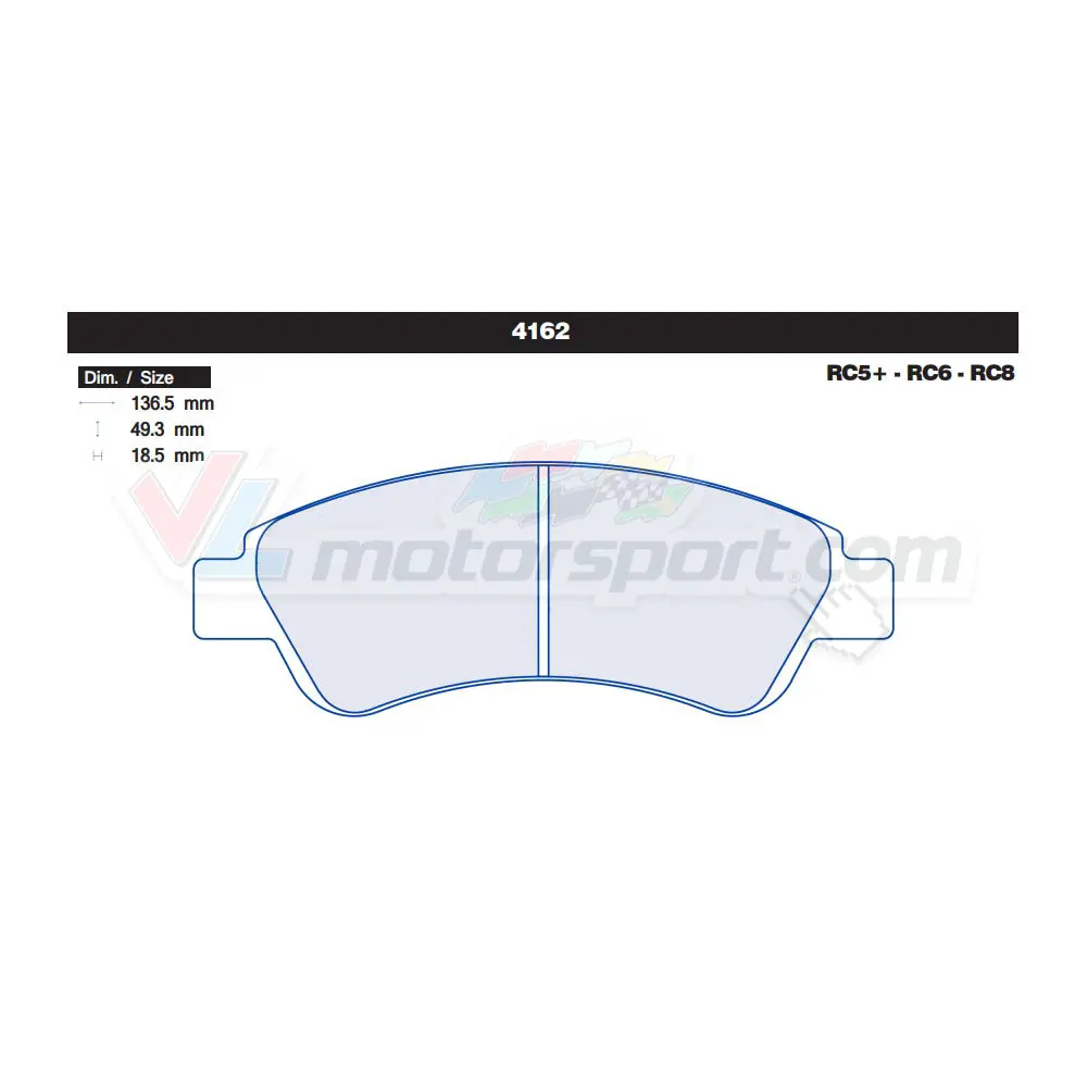 Cl Brakes 4162 Juego De Pastillas De Freno 1