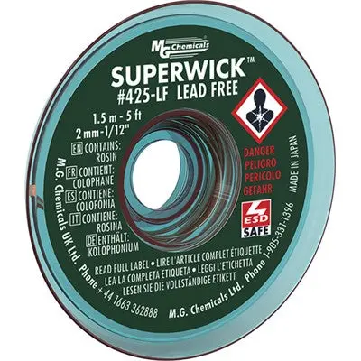 No-Clean Lead Free Super Wick - 2Mm, 1.5M (425-Lf) 1