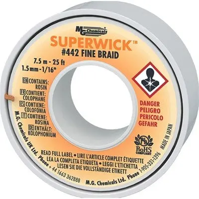 Fine Braid Super Wick -  1.5Mm, 25Ft (442) 1