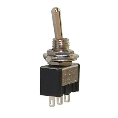 Mini Toggle Switch - Spdt 6A, On-On, Pkg/10 (451-302-10) 1