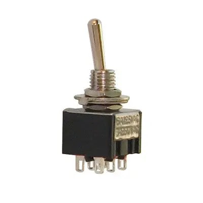 Mini Toggle Switch - Dpdt 6A, On-On (451-305) 1