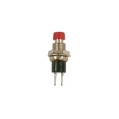Push Button Miniature Switch - Spst 1A Off-(On), Momentary, Red Cap, Pkg/10 (456-102-10) 1