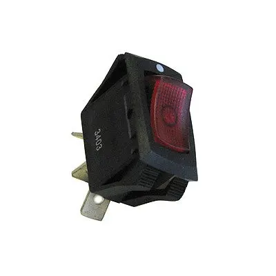Rocker Switch - Spst 15A, On-Off, Red Neon (457-120) 1