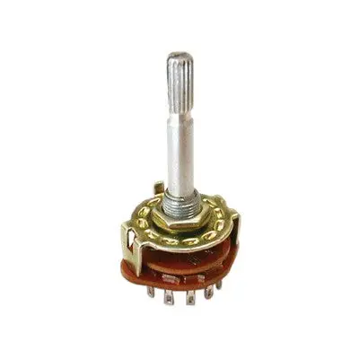 1 Pole 12 Position Rotary Switch, 0.3A/30Vdc (458-110) 1