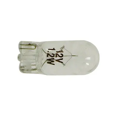 Replacement Bulb For Push Button Switch, 12V/1.2W T3-1/4, Wedge (459-542) 1