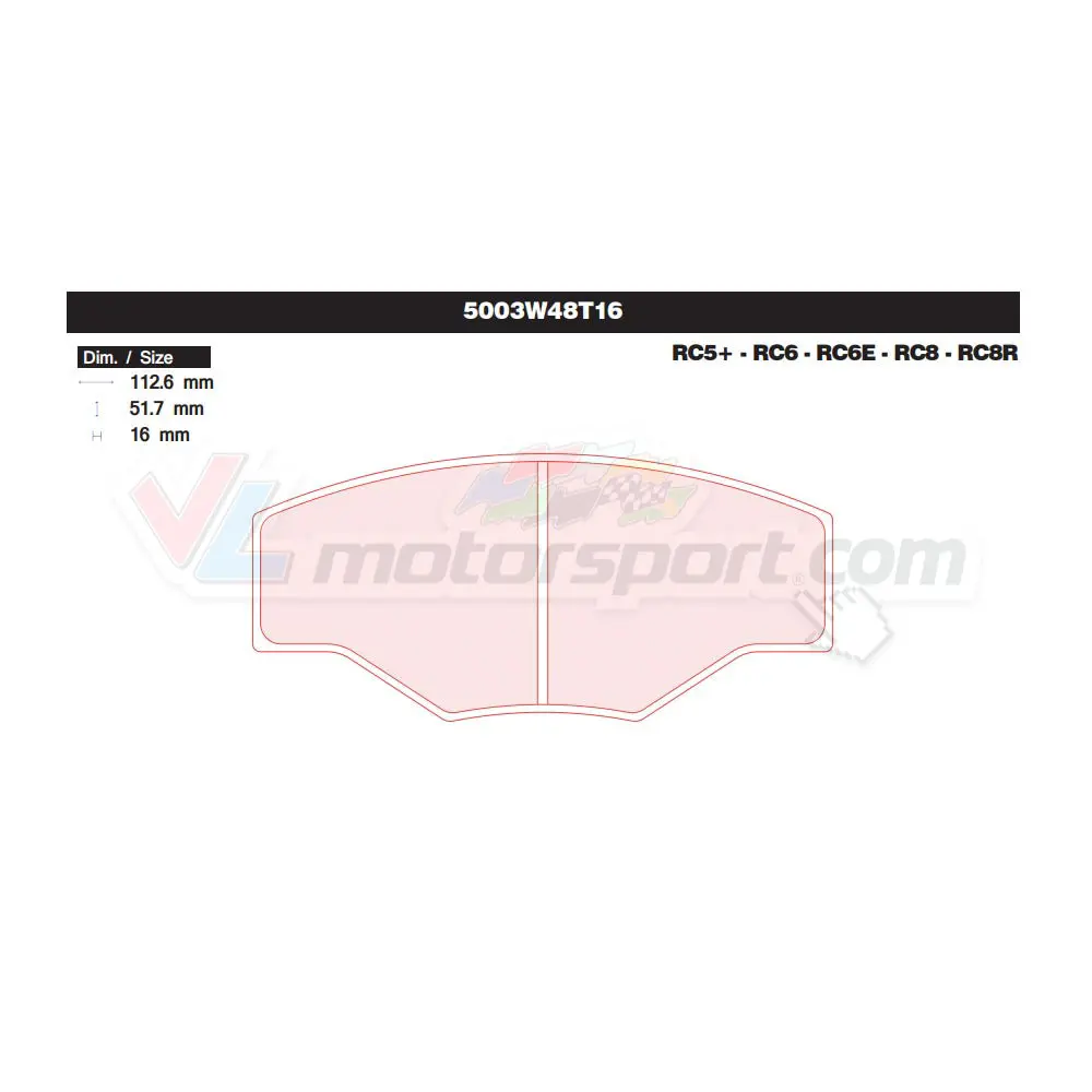 Cl Brakes 5003W48t16 Juego De Pastillas De Freno 1