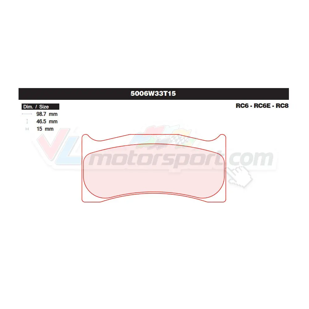 Cl Brakes 5006W33t15 Juego De Pastillas De Freno 1