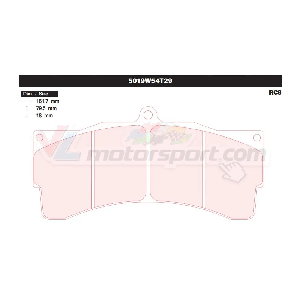 Cl Brakes 5019W54t29 Juego De Pastillas De Freno 1