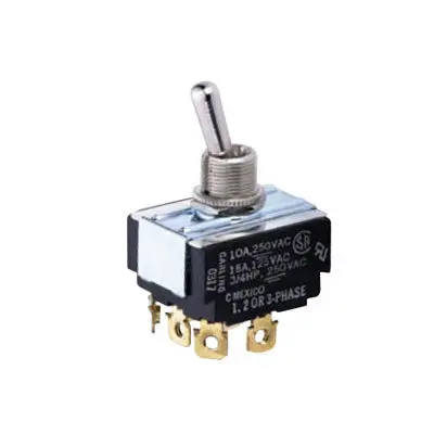 Toggle Switch - 3Pst 15A, On-On, Screw Terminals (54-016) 1