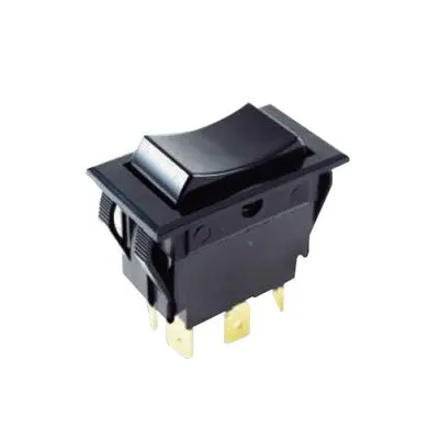 Rocker Switch - Dpdt 15A, On-Off-On, Panel Mount (54-052) 1