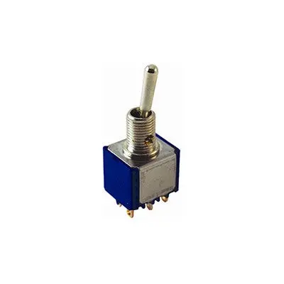 Mini Toggle Switch - Spdt 6A, (On)-Off-(On) (54-305) 1