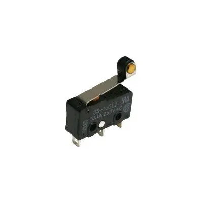 Snap Action Switch - Spdt 10A, Subminiature, Hinge Roller Lever (54-416) 1