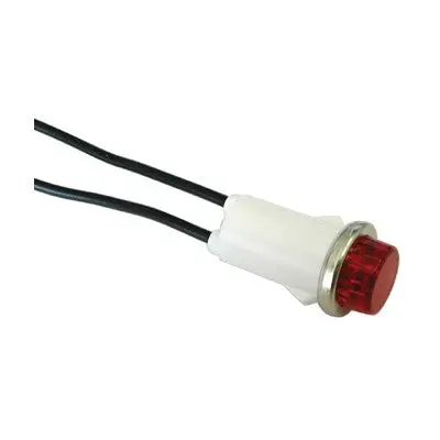 120Vac Neon Indicator Light - Raised Lens (55-482-1) 1