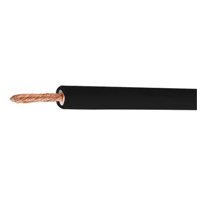 Silicone Test Lead Wire 18Awg 10Kv, Black, 50 Feet (6733-0) 1