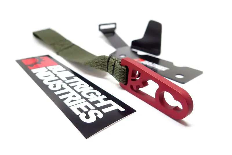 Builtright Industries 09-20 Ford F-150/Raptor (09-14 Supercrew Only) Rear Seat Release - Olive Strap 1