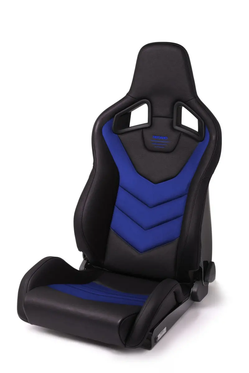 Recaro Sportster Gt Passenger Seat - Black Vinyl/Blue Suede 1
