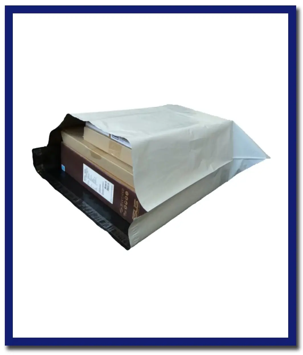 Maxvalu 65 X 60Cm White Courier Satchel - (8 Packs X 25 Pouch) Per Box 1