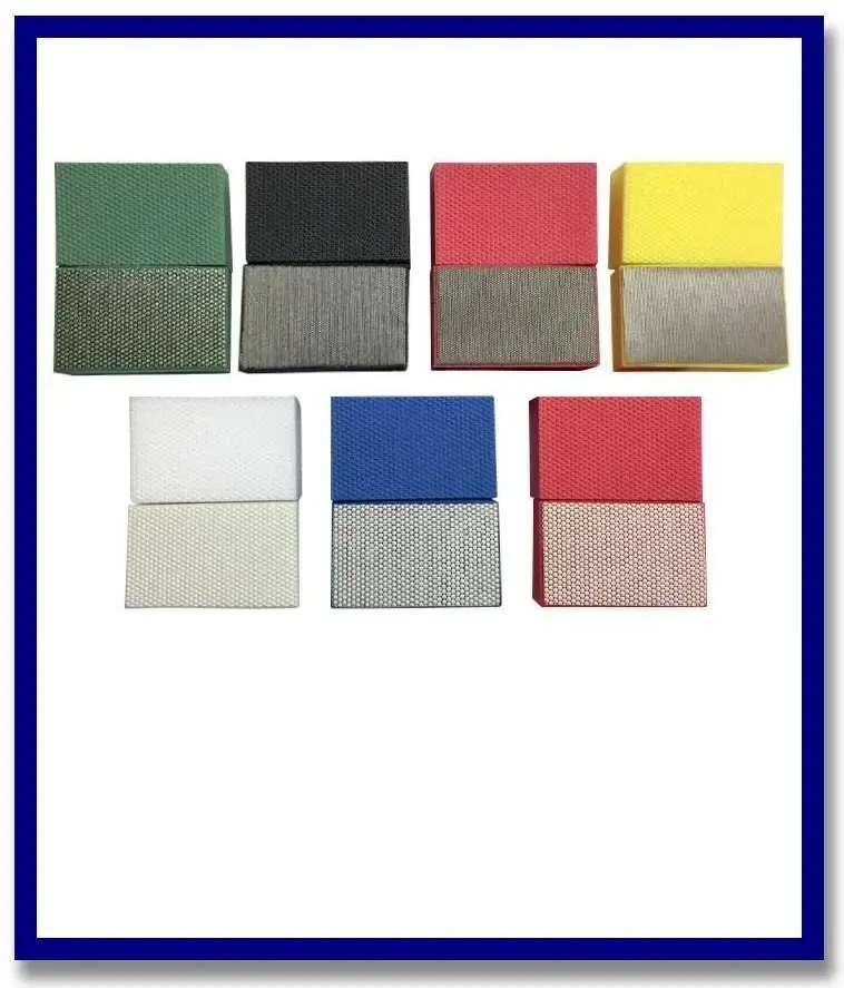 (7 Piece Set) Sda Handpad 90 X 55Mm. Included Grits # 60, 120, 200, 400, 800, 1800 & 3000 1