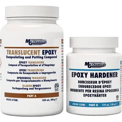 Translucent Potting Epoxy - 2 Part, 2:1, 375Ml (832C-375Mlca) 1