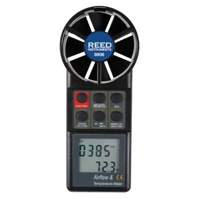 Anemometer W/Thermometer, Selectable Units: Knots, Mph, Km/H (8906) 1
